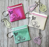 DIGITAL DOWNLOAD 4x4 Little Mermaid Girl Zipper Bag