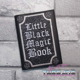 DIGITAL DOWNLOAD A6 Notebook Applique Little Black Magic Cover