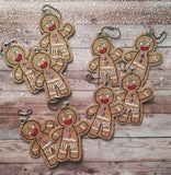 4x4 DIGITAL DOWNLOAD Gingerbread Bookmark Ornament