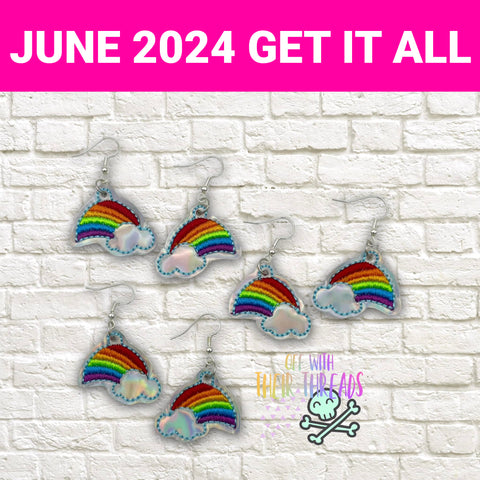 DIGITAL DOWNLOAD Rainbow Earrings JUNE 2024 MYSTERY BUNDLE