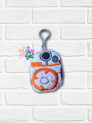 DIGITAL DOWNLOAD Applique  Robot Squishy Keychain
