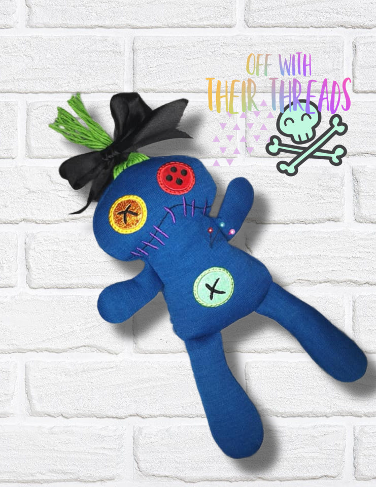 DIGITAL DOWNLOAD Applique Voodoo Doll Set 4 SIZES INCLUDED – Off With ...