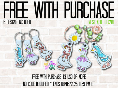 DIGITAL DOWNLOAD Goose Trio Snap Tab And Bag Tag Bundle Bookmark Ornament Keychain