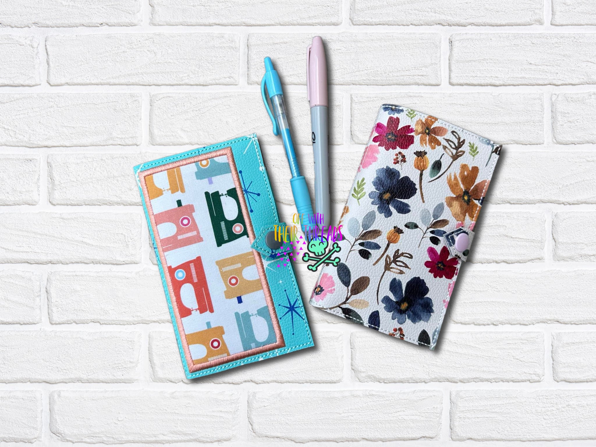 DIGITAL DOWNLOAD Applique and Blank Top Load Notebook Holder Set – Off ...