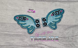 DIGITAL DOWNLOAD Zero Flying F*cks Shoe Boot Wings SATIN AND BEAN STITCH EYELET OPTIONS INCLUDED