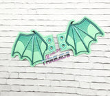 DIGITAL DOWNLOAD Dragon Bat Wings SATIN AND BEAN STITCH EYELET OPTIONS INCLUDED