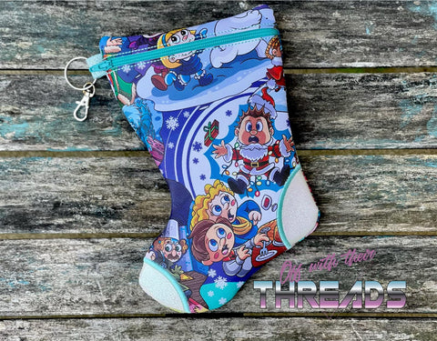 DIGITAL DOWNLOAD ITH Stocking Zipper Bag Lined and Unlined Versions