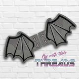 DIGITAL DOWNLOAD Dragon Bat Wings SATIN AND BEAN STITCH EYELET OPTIONS INCLUDED