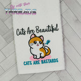 DIGITAL DOWNLOAD Cats Are Beautiful Kitty Mature 4 SIZES INCLUDED