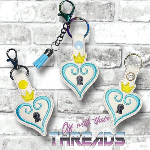 DIGITAL DOWNLOAD Kingdom of Hearts Snap Tab Key Chain