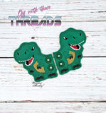 DIGITAL DOWNLOAD T Rex Dinosaur Shoe Wings SATIN AND BEAN STITCH EYELET OPTIONS INCLUDED