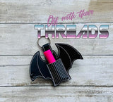 DIGITAL DOWNLOAD 5x5 Bat Wing Chapstick Holder Key Chain Snap Tab Lip Balm