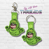 DIGITAL DOWNLOAD Slimer Snap Tab Key Chain