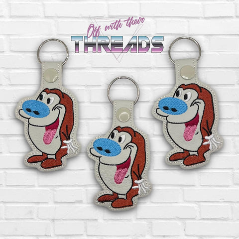 DIGITAL DOWNLOAD Stimpy Snap Tab Key Chain