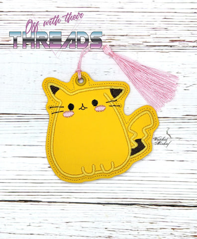 DIGITAL DOWNLOAD Poke Kitty Bookmark Ornament Gift Tag