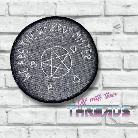 DIGITAL DOWNLOAD We Are The Weirdos Patch 3 SIZES INCLUDED