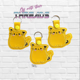 DIGITAL DOWNLOAD Poke Kitty Snap Tab Key Chain