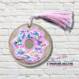 DIGITAL DOWNLOAD 3D Shaker Donut Bag Tag Bookmark Ornament