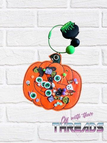 DIGITAL DOWNLOAD 3D Shaker Pumpkin Jack O Lantern Bag Tag Bookmark Ornament