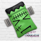 DIGITAL DOWNLOAD ITH Frankenstein's Monster Zipper Bag Lined and Unlined 2 HOOPINGS