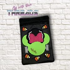DIGITAL DOWNLOAD ITH Bride of FrankenMouse Zippered Bag