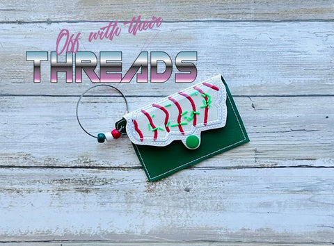 DIGITAL DOWNLOAD 3D Shaker Applique Christmas Tree Cake Snap Gift Card Holder Ornament Gift Tag