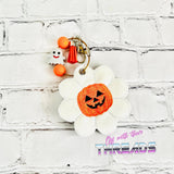 DIGITAL DOWNLOAD Pumpkin Jack O Lantern Flower Ornament Bag Tag Bookmark
