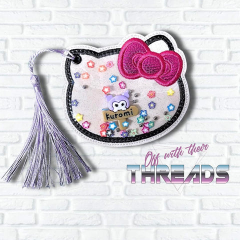DIGITAL DOWNLOAD Applique 3D Shaker Kitty Ornament Bag Tag Bookmark