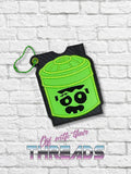 DIGITAL DOWNLOAD Applique Frankenstein Bucket Gift Card Holder