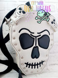 DIGITAL DOWNLOAD The Most Awesome ITH Skull Rivet Bag Ever!!! 4 SIZES INCLUDED
