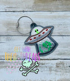 DIGITAL DOWNLOAD 3D Shaker Applique UFO Bag Tag Bookmark Ornament