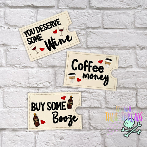 DIGITAL DOWNLOAD Beverage of Choice Gift Card Set 3 DESIGNS INCLUDED