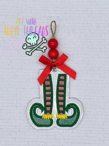 DIGITAL DOWNLOAD Elf Feet Ornament Bag Tag Bookmark