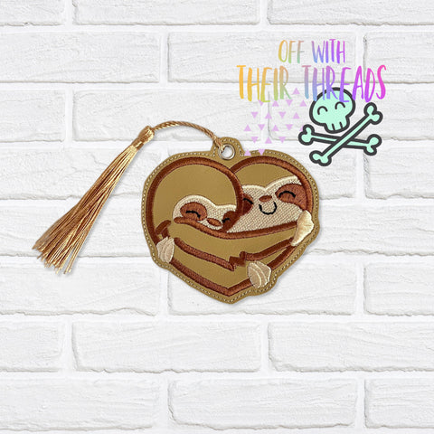 DIGITAL DOWNLOAD Sloth Love Bookmark Bag Tag Ornament