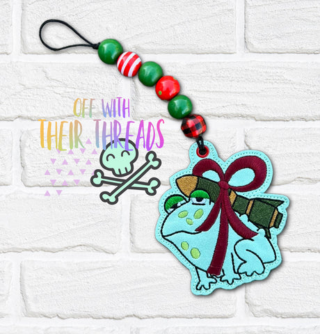 DIGITAL DOWNLOAD Time To Hang The Missile Toad Holiday Bag Tag Bookmark Ornament