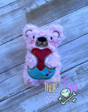 DIGITAL DOWNLOAD Snuggly Valentine Bear Plush Stuffie 6 SIZES INCLUDED