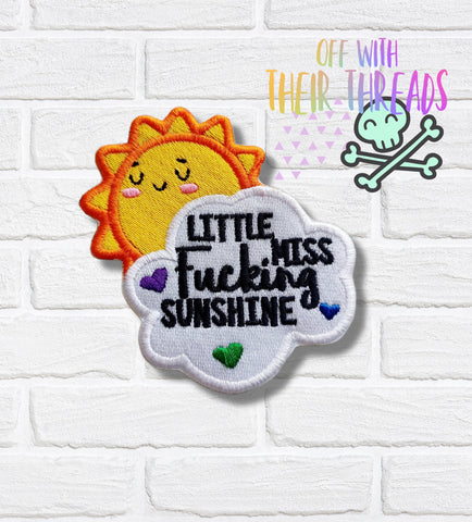 DIGITAL DOWNLOAD  Little Miss Sunshine Patch 3 SIZES INCLUDED