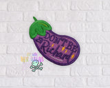 DIGITAL DOWNLOAD  Don't Be A Richard Eggplant Patch 3 SIZES INCLUDED