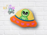 DIGITAL DOWNLOAD Galaxy Buddies UFO Squishy Stuffie 5 SIZES INCLUDED