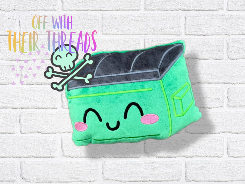 DIGITAL DOWNLOAD Trash Can and Flame Squishy Plushie 5 SIZES INCLUDED ...
