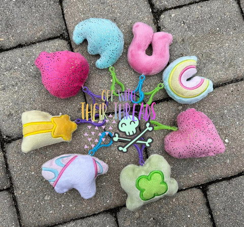 DIGITAL DOWNLOAD Lucky Charm Key Chain Squishy Plush Set 8 DESIGNS INCLUDED