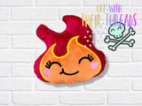 DIGITAL DOWNLOAD Trash Can and Flame Squishy Plushie 5 SIZES INCLUDED