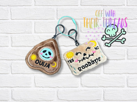 DIGITAL DOWNLOAD Ouija and Planchette Key Chain Squishy Plush Set 2 DESIGNS INCLUDED FEB 2024 SPOOKY MYSTERY
