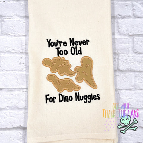 DIGITAL DOWNLOAD Applique Dino Nuggies 4 SIZES INCLUDED MARCH 2024 MYSTERY
