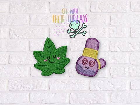 DIGITAL DOWNLOAD Green BUDdies Patch Set 3 SIZES INCLUDED