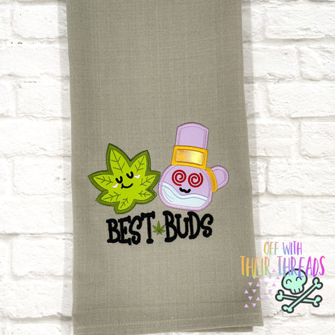 DIGITAL DOWNLOAD Applique Best BUDdies 4 SIZES INCLUDED