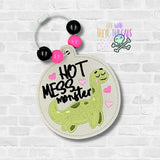 DIGITAL DOWNLOAD Hot Mess Monster Loch Ness Nessie Bag Tag Bookmark Ornament