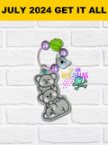 DIGITAL DOWNLOAD Koala Stack Bag Tag Bookmark Ornament