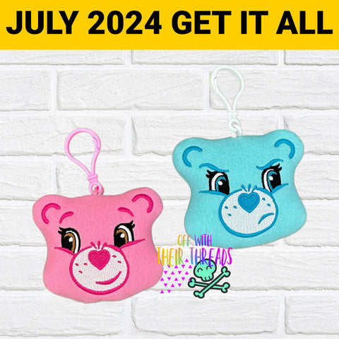 DIGITAL DOWNLOAD Bear Friends Squishy Key Chain Set