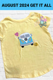 DIGITAL DOWNLOAD Applique Vintage Bus Van 4 SIZES INCLUDED